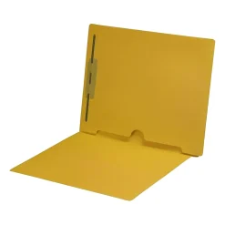 File Folders|Medical Arts Press End Tab File Folder, Straight Cut, Letter-Size, Yellow, 50/Box (S-09018-YLW)