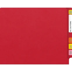 File Folders|Medical Arts Press Heavy Duty End Tab File Folder, Straight-Cut, Letter Size, Red, 40/Box (S-09461-RED)