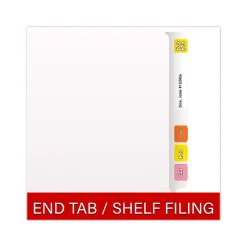 File Folders|Medical Arts Press Heavy Duty End Tab File Folder, Straight-Cut, Letter Size, White, 40/Box (S-09461-WHT)