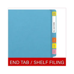 File Folders|Medical Arts Press Heavy Duty End Tab File Folder, Straight Cut, Letter Size, Dark Blue, 40/Box (S-09459-DBL)