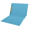 File Folders|Medical Arts Press Heavy Duty End Tab File Folder, Straight-Cut, Letter Size, Blue, 40/Box (S-09461-DBL)
