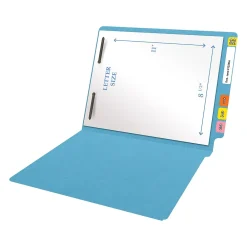 File Folders|Medical Arts Press Heavy Duty End Tab File Folder, Straight-Cut, Letter Size, Blue, 40/Box (S-09461-DBL)