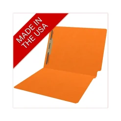 File Folders|Medical Arts Press Heavy Duty End Tab File Folder, Straight-Cut, Letter Size, Orange, 40/Box (S-09461-ORG)