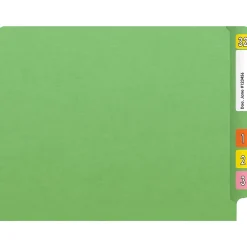 File Folders|Medical Arts Press Heavy Duty End Tab File Folder, Straight-Cut, Letter Size, Green, 40/Box (S-09461-GRN)