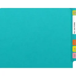 File Folders|Medical Arts Press Heavy-Duty End Tab File Folder, Straight Cut, Letter-Size, Light Blue, 40/Box (S-09458-LBL)