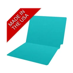 File Folders|Medical Arts Press Heavy-Duty End Tab File Folder, Straight Cut, Letter-Size, Light Blue, 40/Box (S-09458-LBL)