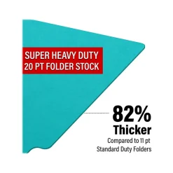 File Folders|Medical Arts Press Heavy-Duty End Tab File Folder, Straight Cut, Letter-Size, Light Blue, 40/Box (S-09458-LBL)