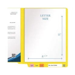 File Folders|Medical Arts Press Heavy-Duty End Tab File Folder, Straight Cut, Letter-Size, Yellow, 40/Box (S-09458-YLW)