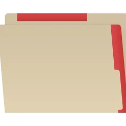 File Folders|Medical Arts Press Heavy-Duty End Tab File Folder, Straight Cut, Letter-Size, Manila, 50/Box (S-09466-RED)