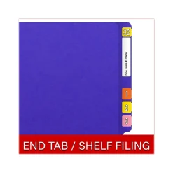 File Folders|Medical Arts Press Heavy-Duty End Tab File Folder, Straight Cut, Letter-Size, Purple, 40/Box (S-09459-PUR)