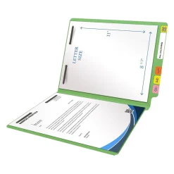 File Folders|Medical Arts Press Heavy-Duty End Tab File Folder, Straight Cut, Letter-Size, Green, 40/Box (S-09459-GRN)