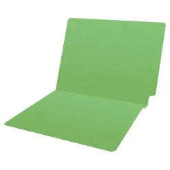 File Folders|Medical Arts Press Heavy-Duty End Tab File Folder, Straight Cut, Letter-Size, Green, 40/Box (S-09458-GRN)