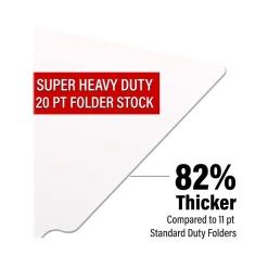 File Folders|Medical Arts Press Heavy-Duty End Tab File Folder, Straight Cut, Letter-Size, White, 40/Box (S-09458-WHT)