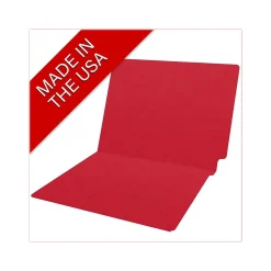 File Folders|Medical Arts Press Heavy-Duty End Tab File Folder, Straight Cut, Letter-Size, Red, 40/Box (S-09458-RED)