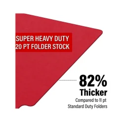 File Folders|Medical Arts Press Heavy-Duty End Tab File Folder, Straight Cut, Letter-Size, Red, 40/Box (S-09459-RED)