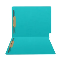 File Folders|Medical Arts Press Heavy-Duty End Tab File Folder, Straight Cut, Letter Size, Light Blue, 40/Box (S-09459-LBL)