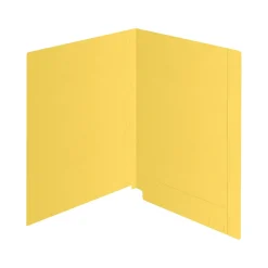 File Folders|Medical Arts Press Kardex Match Recycled Reinforced End Tab File Folder, Straight Cut, Letter Size, Yellow, 100/Box (53057YW)