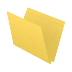File Folders|Medical Arts Press Kardex Match Recycled Reinforced End Tab File Folder, Straight Cut, Letter Size, Yellow, 100/Box (53057YW)