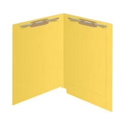 File Folders|Medical Arts Press Kardex Match Reinforced End Tab File Folder, Straight Cut, Letter Size, Yellow, 50/Box (S-09484-YLW)