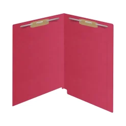 File Folders|Medical Arts Press Kardex Match Reinforced End Tab File Folder, Straight Cut, Letter Size, Red, 50/Box (S-09484-RED)