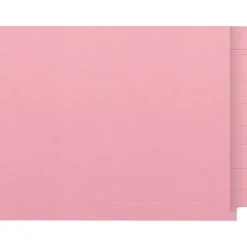 File Folders|Medical Arts Press Kardex Match Reinforced End Tab File Folder, Straight Cut, Letter Size, Pink, 100/Box (S-09482-PNK)