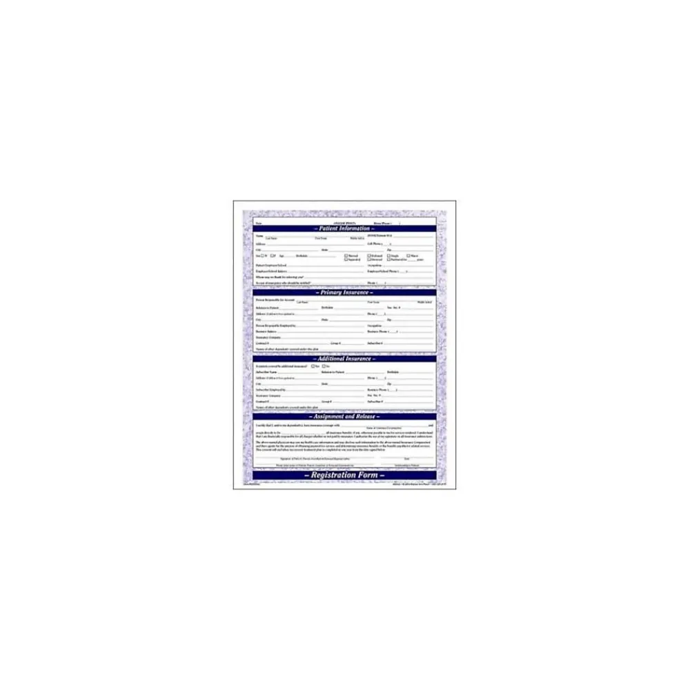 Medical Forms*Medical Arts Press ® Patient Registration; Purple FormFamily™