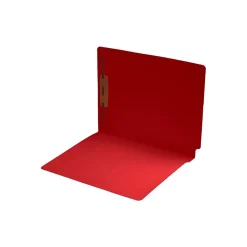 File Folders|Medical Arts Press Recycled End Tab File Folder, Straight Cut, Letter-Size, Red, 50/Box (S-09242-RED)