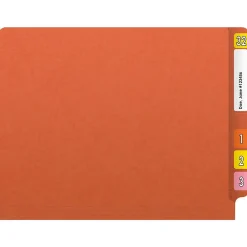 File Folders|Medical Arts Press Reinforced End Tab File Folder, Straight Cut, Letter-Size, Orange, 250/Carton (S-01502-ORG-B)