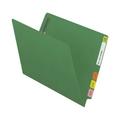 File Folders|Medical Arts Press Reinforced End Tab File Folder, Straight Cut, Letter-Size, Green, 50/Box (S-01501-GRN)