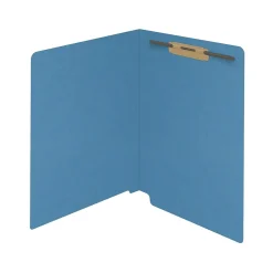 File Folders|Medical Arts Press Reinforced End Tab File Folder, Straight Cut, Letter Size, Blue, 50/Box (S-01501-BLU)