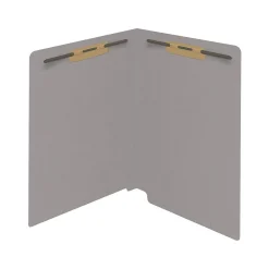 File Folders|Medical Arts Press Reinforced End Tab File Folder, Straight Cut, Letter-Size, Gray, 250/Carton (S-01502-GRY-B)