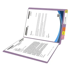 File Folders|Medical Arts Press Reinforced End Tab File Folder, Straight Cut, Letter-Size, Lavender, 250/Carton (S-01502-LAV-B)