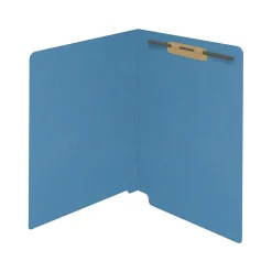 File Folders|Medical Arts Press Reinforced End Tab File Folder, Straight Cut, Letter-Size, Blue, 50/Box (S-01601-BLU)