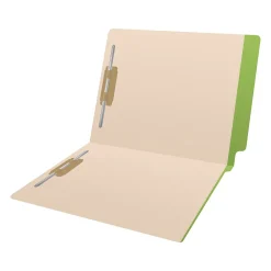 File Folders|Medical Arts Press Reinforced End Tab File Folder, Straight-Cut, Letter Size, Manila/Green, 50/Box (S-09473-GRN)