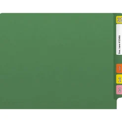 File Folders|Medical Arts Press Reinforced End Tab File Folder, Straight Cut, Letter-Size, Green, 50/Box (S-01601-GRN)