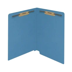 File Folders|Medical Arts Press Reinforced End Tab File Folder, Straight Cut, Letter-Size, Blue, 250/Carton (S-01502-BLU-B)