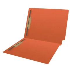 File Folders|Medical Arts Press Reinforced End Tab File Folder, Straight Cut, Letter-Size, Orange, 50/Box (S-01602-ORG)