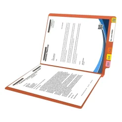 File Folders|Medical Arts Press Reinforced End Tab File Folder, Straight Cut, Letter-Size, Orange, 50/Box (S-01602-ORG)