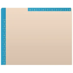 File Folders|Medical Arts Press Reinforced Top Tab File Folder, Full-Cut, Letter Size, Manila/Blue, 50/Box (S-09468-BLU)