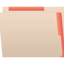 File Folders|Medical Arts Press Reinforced Top Tab File Folder, Full-Cut, Letter Size, Manila/Orange, 50/Box (S-09468-ORG)