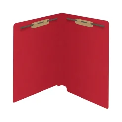 File Folders|Medical Arts Press Reinforced End Tab File Folder, Straight Cut, Letter-Size, Red, 50/Box (S-01602-RED)