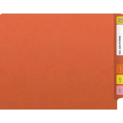 File Folders|Medical Arts Press Reinforced End Tab File Folder, Straight Cut, Letter-Size, Orange, 250/Carton (S-01602-ORG-B)