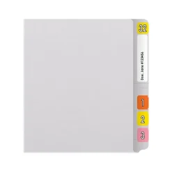 File Folders|Medical Arts Press Reinforced End Tab File Folder, Straight Cut, Letter-Size, White, 50/Box (S-01501-WHT)