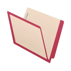 File Folders|Medical Arts Press Reinforced End Tab File Folder, Straight-Cut, Letter Size, Manila/Red, 50/Box (S-09473-RED)