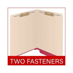 File Folders|Medical Arts Press Reinforced End Tab File Folder, Straight-Cut, Letter Size, Manila/Red, 50/Box (S-09473-RED)