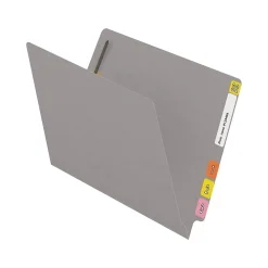 File Folders|Medical Arts Press Reinforced End Tab File Folder, Straight Cut, Letter-Size, Gray, 50/Box (S-01501-GRY)