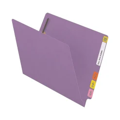 File Folders|Medical Arts Press Reinforced End Tab File Folder, Straight Cut, Letter-Size, Lavender, 50/Box (S-01501-LAV)
