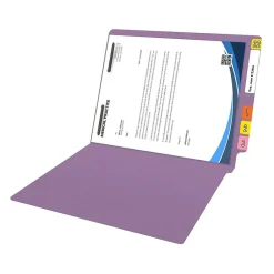 File Folders|Medical Arts Press Reinforced End Tab File Folder, Straight Cut, Letter-Size, Lavender, 50/Box (S-01501-LAV)