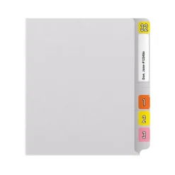 File Folders|Medical Arts Press Reinforced End Tab File Folder, Straight Cut, Letter-Size, White, 50/Box (S-01601-WHT)
