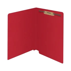 File Folders|Medical Arts Press Reinforced End Tab File Folder, Straight Cut, Letter-Size, Red, 50/Box (S-01601-RED)